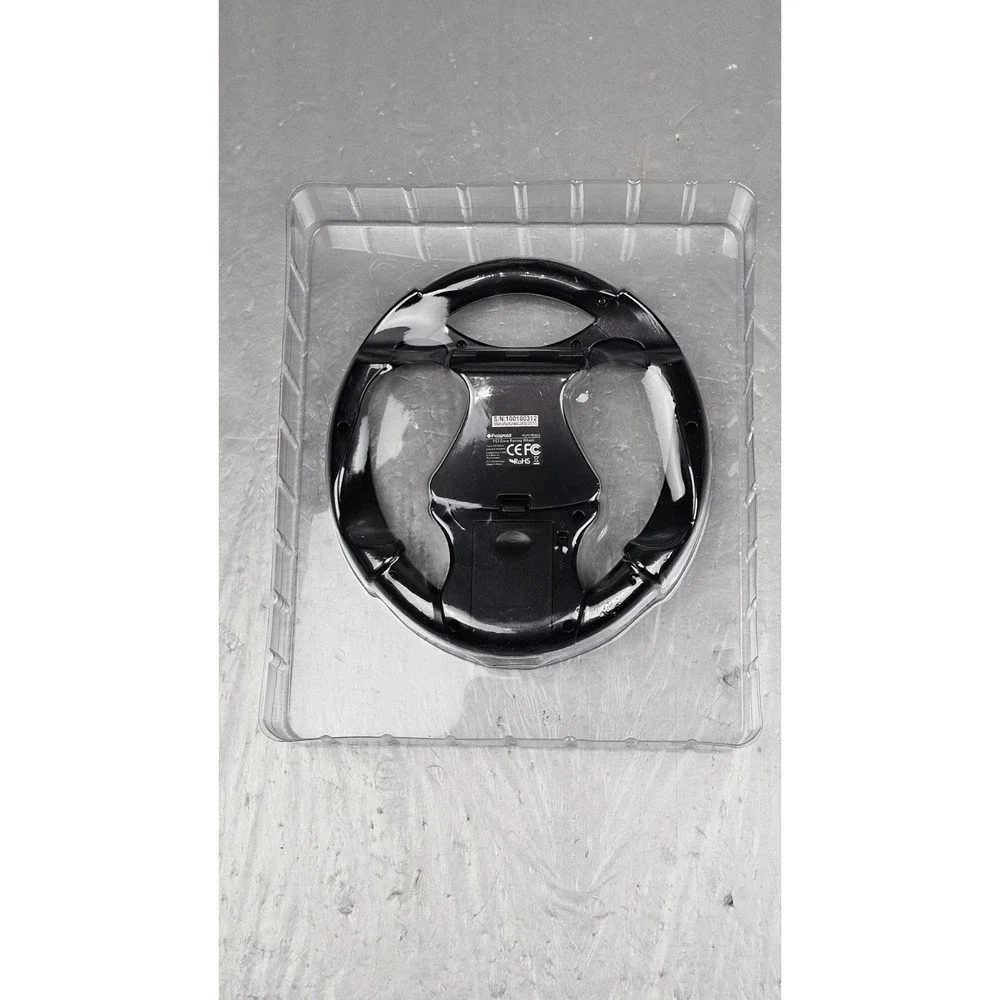 Polaroid PS3 Glow Racing Wheel with black LED Lights Driving Video‎ Games NOB